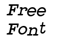 Typewriter Style Italic Typewriter Style Italic