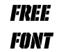 United Italic Cond Stencil United Italic Cond Stencil
