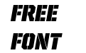 United Italic Semi Cond Stencil United Italic Semi Cond Stencil