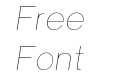 Univa Nova Hairline Italic Univa Nova Hairline Italic
