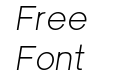 Univa Nova Light Italic Univa Nova Light Italic
