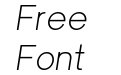 Univa Nova Light Italic Univa Nova Light Italic