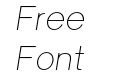 Univa Nova Thin Italic Univa Nova Thin Italic