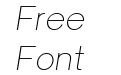 Univa Nova Thin Italic Univa Nova Thin Italic
