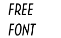 Uomo Condensed Italic Uomo Condensed Italic