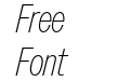 VC Nudge Trial Thin Italic VC Nudge Trial Thin Italic