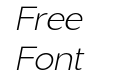 VERSATILE Extra Light Italic VERSATILE Extra Light Italic