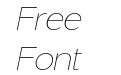 VERSATILE Thin Italic VERSATILE Thin Italic