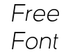 Vice City Sans Italic Light Vice City Sans Italic Light