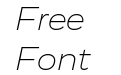 Vito Extended Extra Light Italic Vito Extended Extra Light Italic