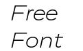 Vito Extended Light Italic Vito Extended Light Italic