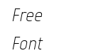 Vogie Extra Light Narrow Italic Vogie Extra Light Narrow Italic
