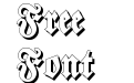 Walbaum Fraktur Shadow Bold Walbaum Fraktur Shadow Bold