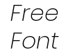 Wladi Sans Extra Light Italic Wladi Sans Extra Light Italic