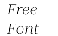 Zahrah Light Italic Zahrah Light Italic