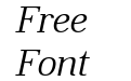 OC Rey Light Italic OC Rey Light Italic