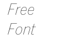 A2 Record Gothic Thin Italic A2 Record Gothic Thin Italic