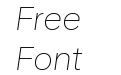 AA Smart Sans Thin Italic AA Smart Sans Thin Italic