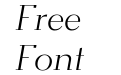 ALSNF64 Light Italic ALSNF64 Light Italic