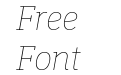 Academy Serif Thin Italic Academy Serif Thin Italic