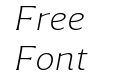 Accia Flare Extra Light Italic Accia Flare Extra Light Italic