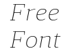 Accia Forte Thin Italic Accia Forte Thin Italic
