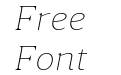 Accia Moderato Thin Italic Accia Moderato Thin Italic