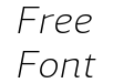 Accia Sans Extra Light Italic Accia Sans Extra Light Italic