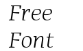 Adagio Serif Light italic Adagio Serif Light italic