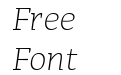 Adagio Serif Thin italic Adagio Serif Thin italic