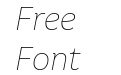 Aestetico Informal Thin Italic Aestetico Informal Thin Italic
