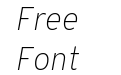 Overpass Thin Italic