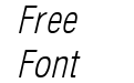 Arena Condensed Light Italic