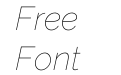 Raleway Thin Italic