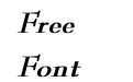 ReedFont Bold Italic