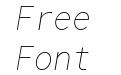 Roboto Mono Thin Italic