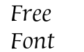 SierraEF Regular Italic