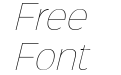 Sinkin Sans 100 Thin Italic