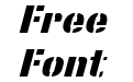 Stencil Sans Extrabold Italic