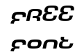 Tech Font Wide