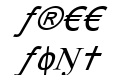 X Cryption Italic