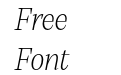 Alga Extralight Italic