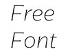 Arpona Thin Italic