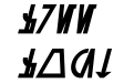 Aurebesh Cantina Bold Italic