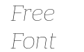 Bandera Pro Thin Italic