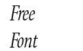 Bennet Display Extra Condensed Light Italic