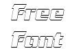 Cornered Outline Italic