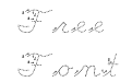 DMOB Cursive Arrow Dot