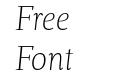 Dorica Thin Italic