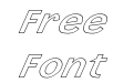 FZ BASIC 14 HOLLOW ITALIC